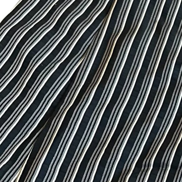 MaxMara Studio Striped Dress Crossover Retro Y2K 3/4 Sleeves Size 8 Women's - Picture 12 of 13